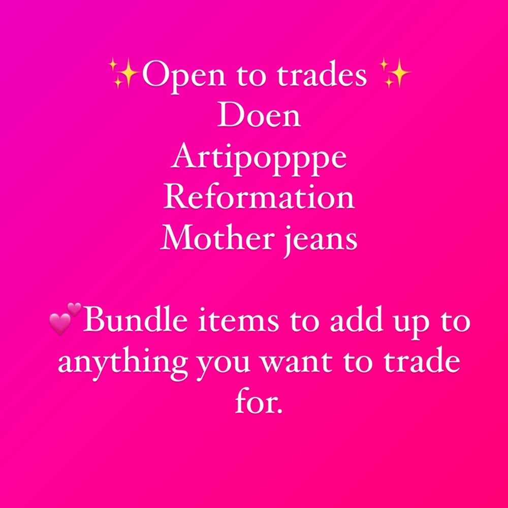 Open to trades and offers